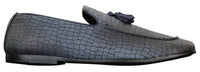 Elong DD0085 - Muške mokasine od zmijske krokodilske kože, PU, slip-on resicama, udobne vintage cipele