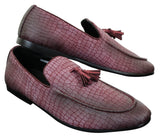 Elong DD0085 - Muške mokasine od zmijske krokodilske kože, PU, slip-on resicama, udobne vintage cipele