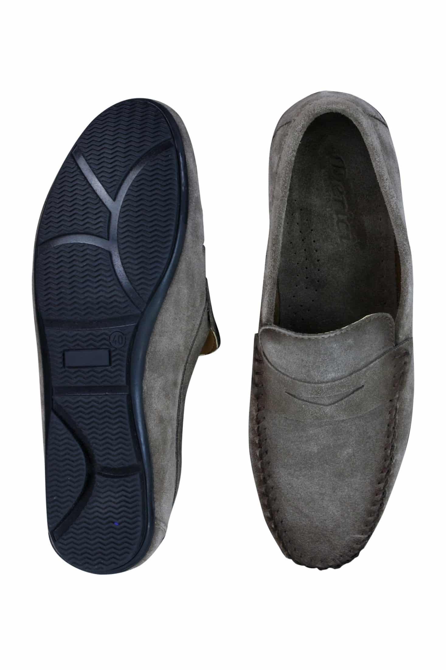 Muške prave antilop oprane dizajnerske natikače, mokasine, elegantne ležerne cipele