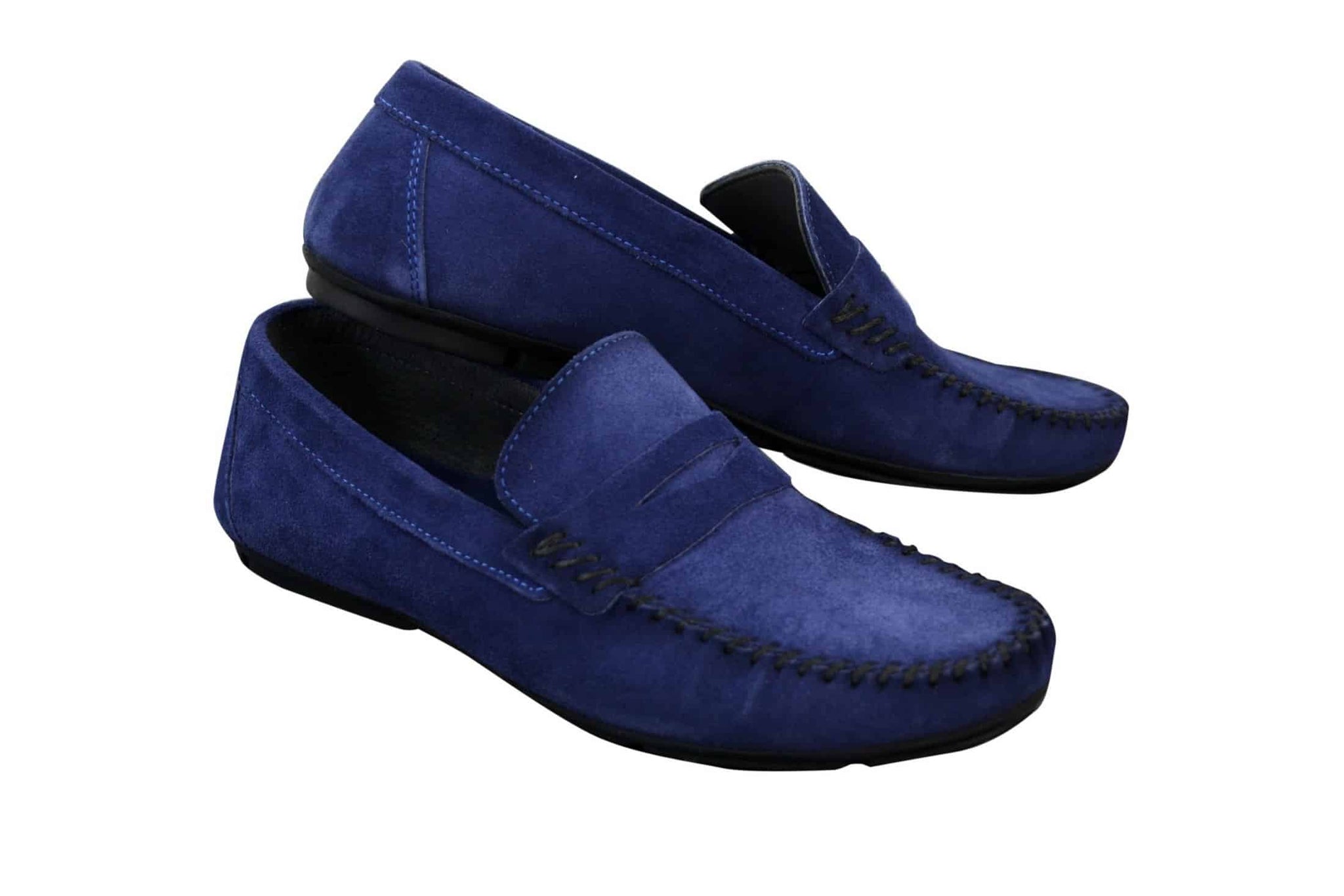 Muške prave antilop oprane dizajnerske natikače, mokasine, elegantne ležerne cipele
