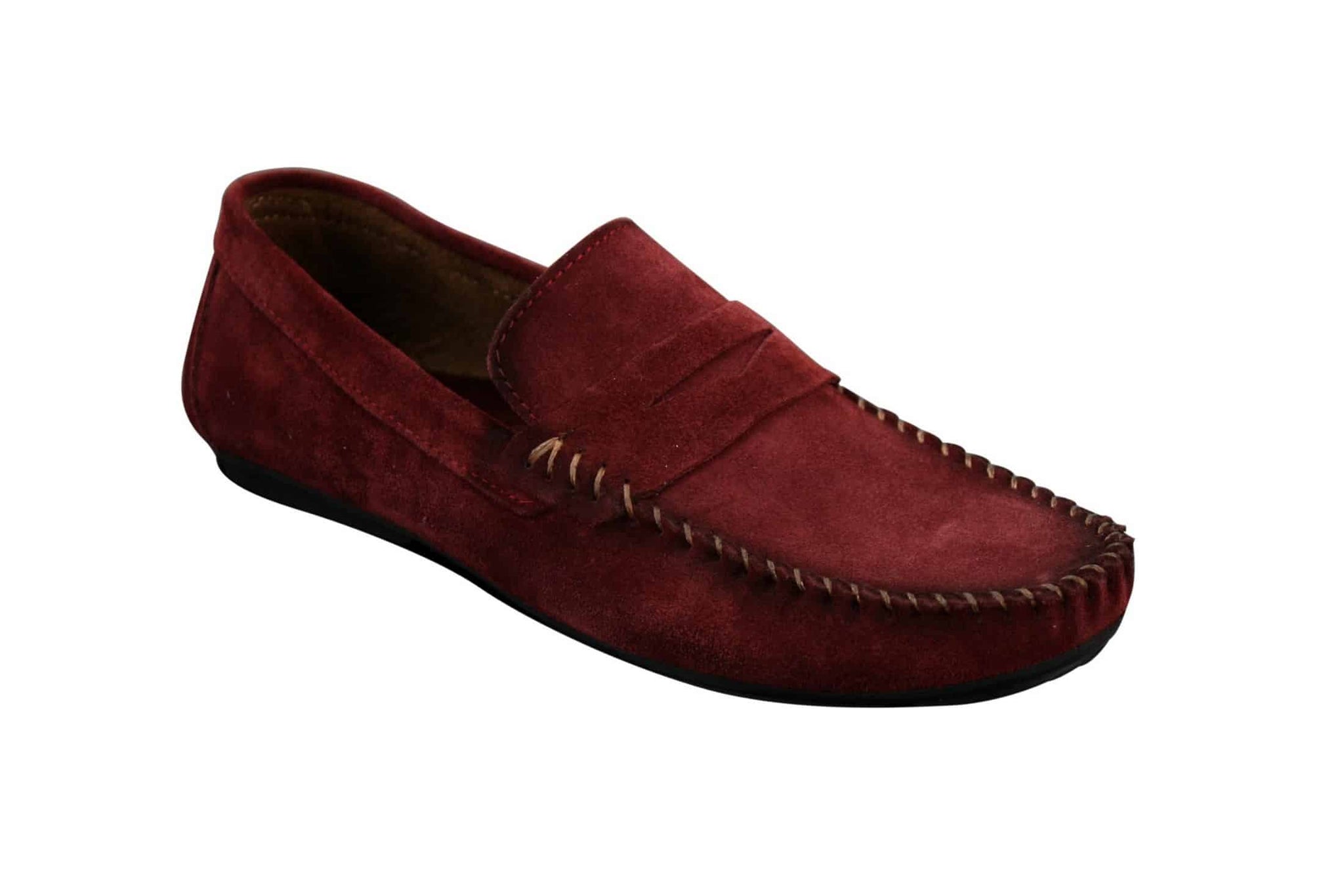 Muške prave antilop oprane dizajnerske natikače, mokasine, elegantne ležerne cipele