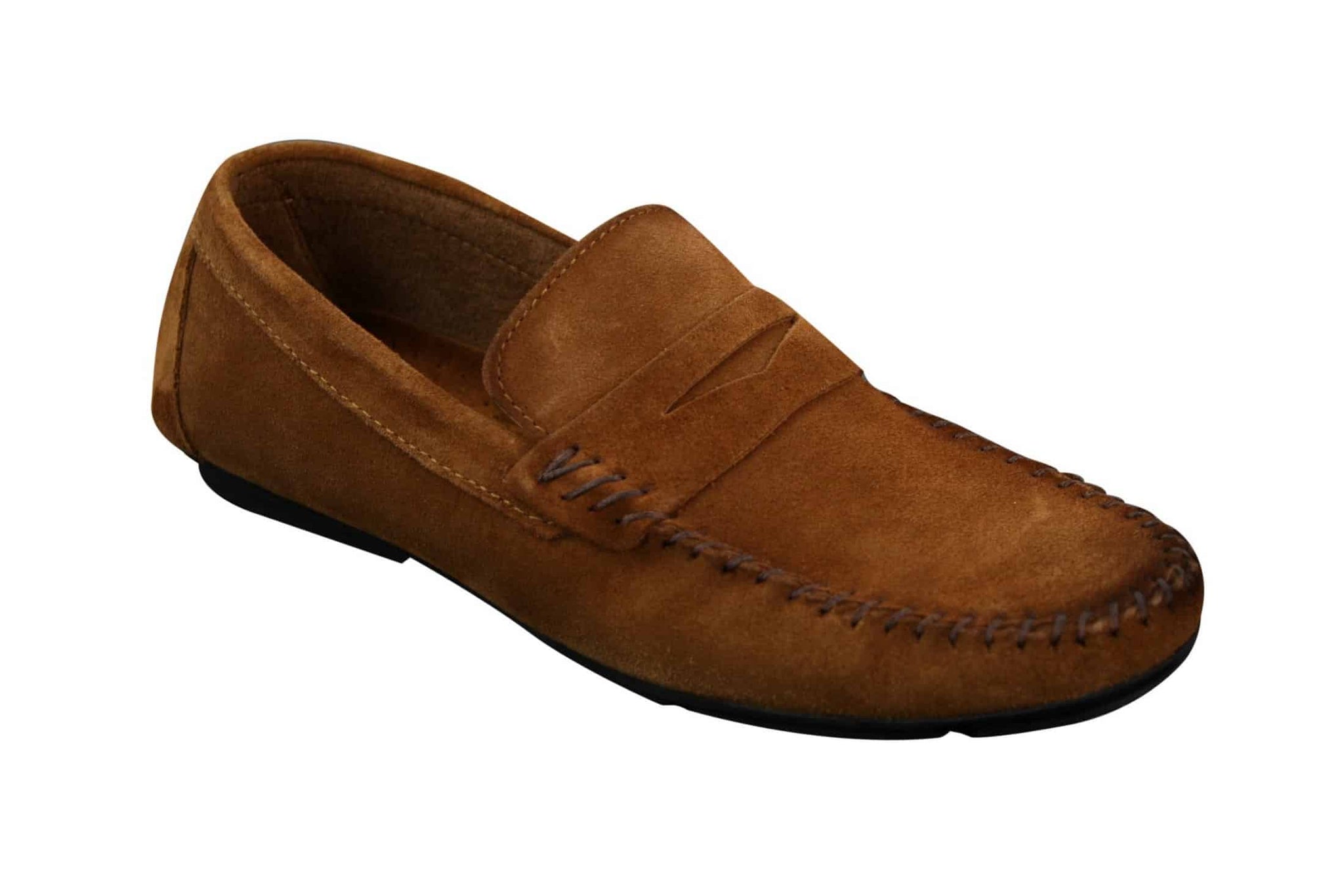 Muške prave antilop oprane dizajnerske natikače, mokasine, elegantne ležerne cipele