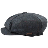 Muški 8-panelni šešir za britvu, vuneni tvid, naočale, Newsboy ravna kapa