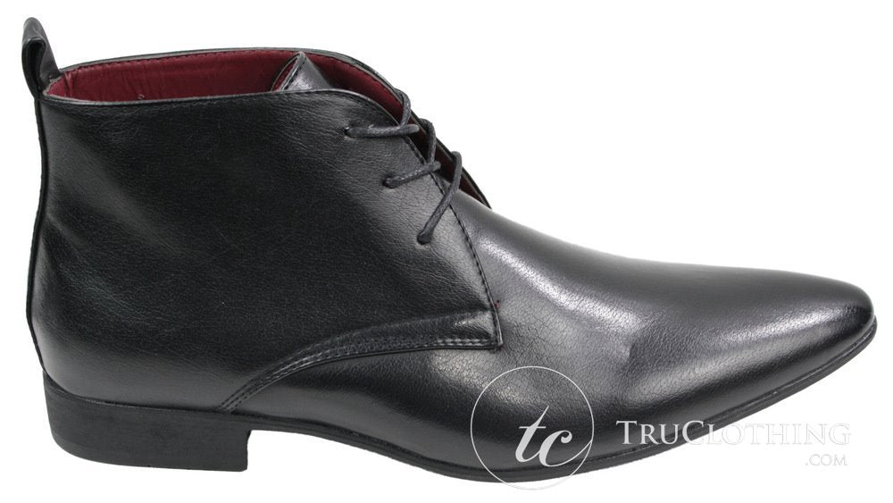 Muške crno-smeđe kožne gležnjače talijanske pametne Chesea slip-on cipele