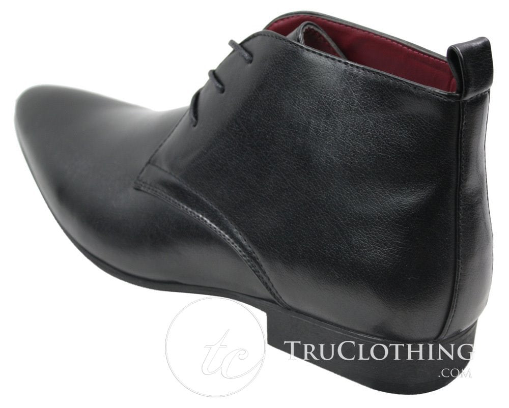 Muške crno-smeđe kožne gležnjače talijanske pametne Chesea slip-on cipele