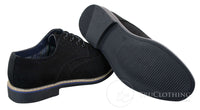 Elong EL0635 - Muške elegantne ležerne brogue cipele od brušene kože s nubukom