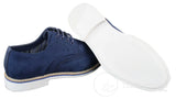 Elong EL0635 - Muške elegantne ležerne brogue cipele od brušene kože s nubukom