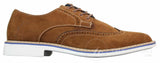Elong EL0635 - Muške elegantne ležerne brogue cipele od brušene kože s nubukom