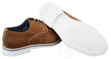 Elong EL0635 - Muške elegantne ležerne brogue cipele od brušene kože s nubukom
