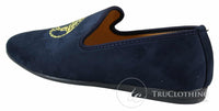 Fiorello HD0112-04 - Muške crne Iconic Medusa Slip-On mokasine Mokasine za vožnju od PU antilopa talijanskog porijekla