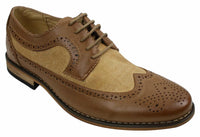 Muške brogue kožne cipele talijanskog dizajnera elegantne ležerne smeđe crne tamnoplave retro