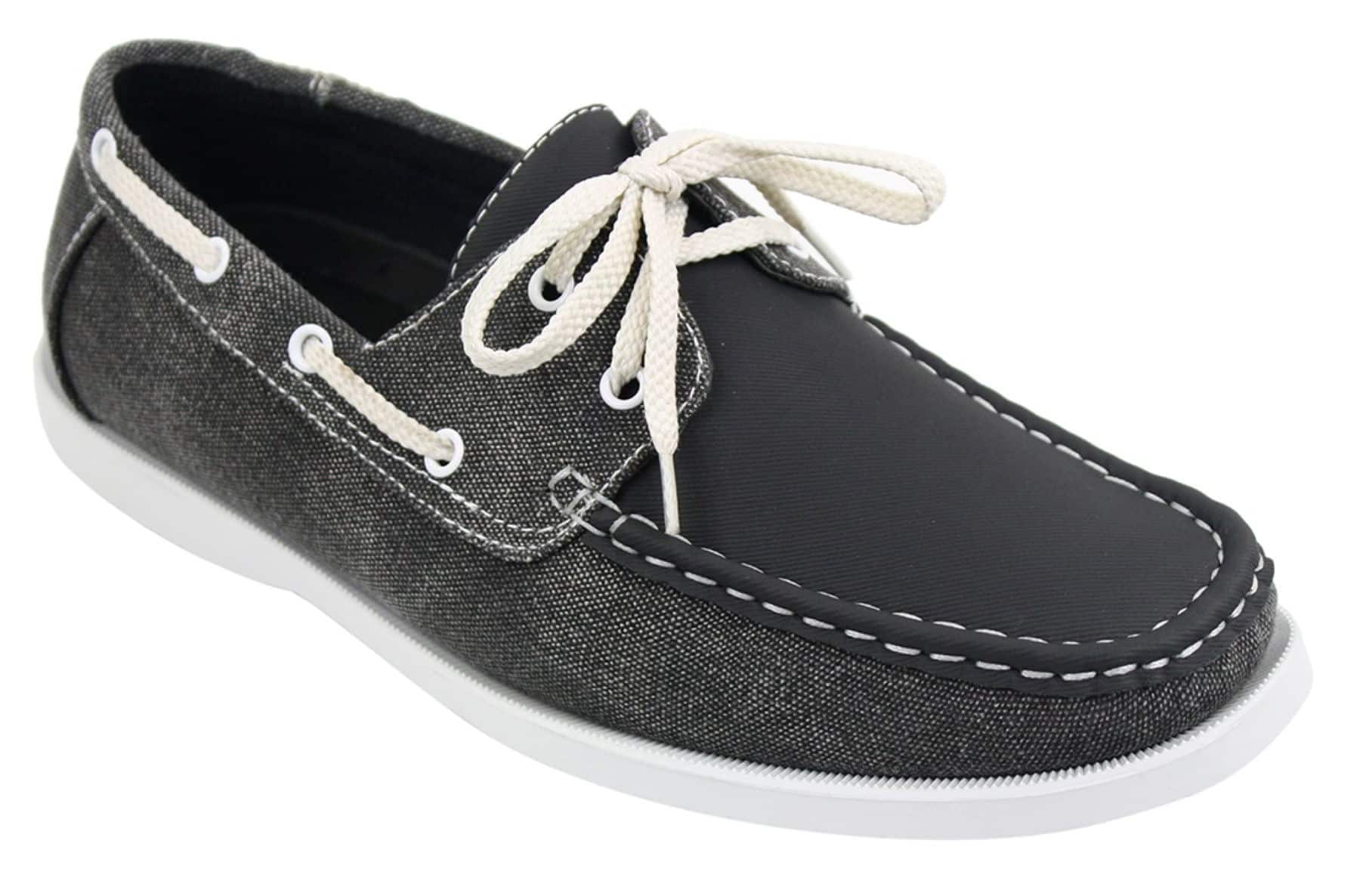 Muške retro traper cipele u vintage stilu, elegantne i ležerne, s vezicama, tamnoplave, isprane