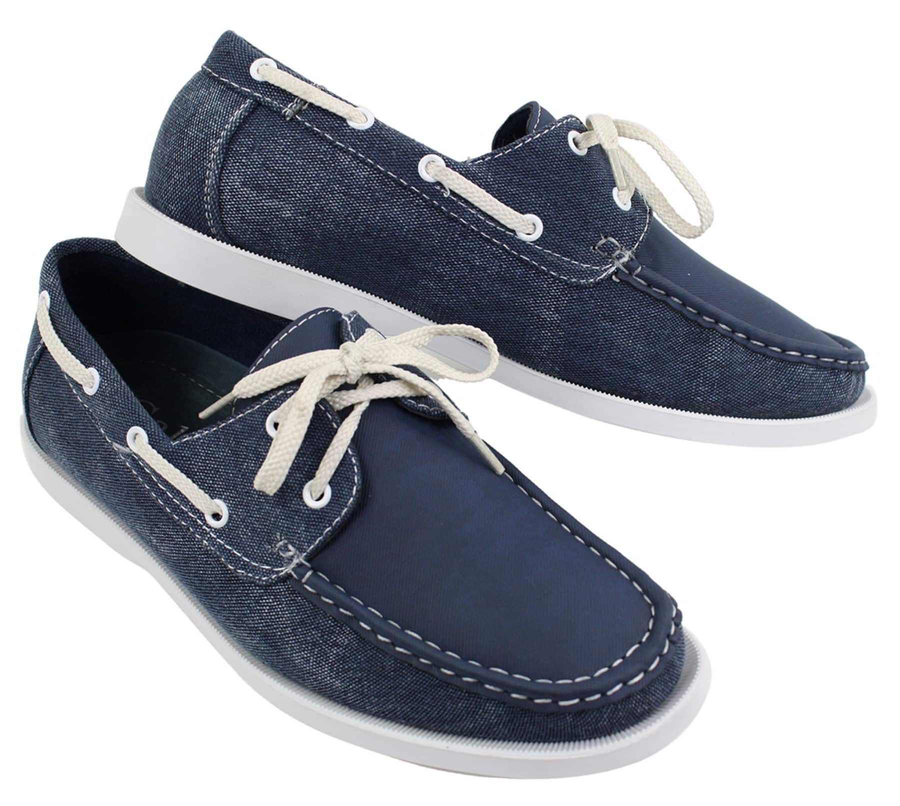 Muške retro traper cipele u vintage stilu, elegantne i ležerne, s vezicama, tamnoplave, isprane