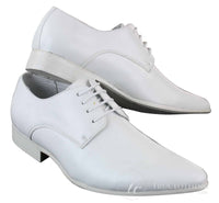 Galax GH2019 - Muške elegantne ležerne cipele s vezicama, špicaste, kožne, za vjenčanje, maturu, ured, klasične