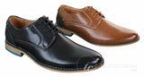Galax GH3117 Muške elegantne ležerne formalne cipele s vezicama, klasične, smeđe, crne, kožne, antilop