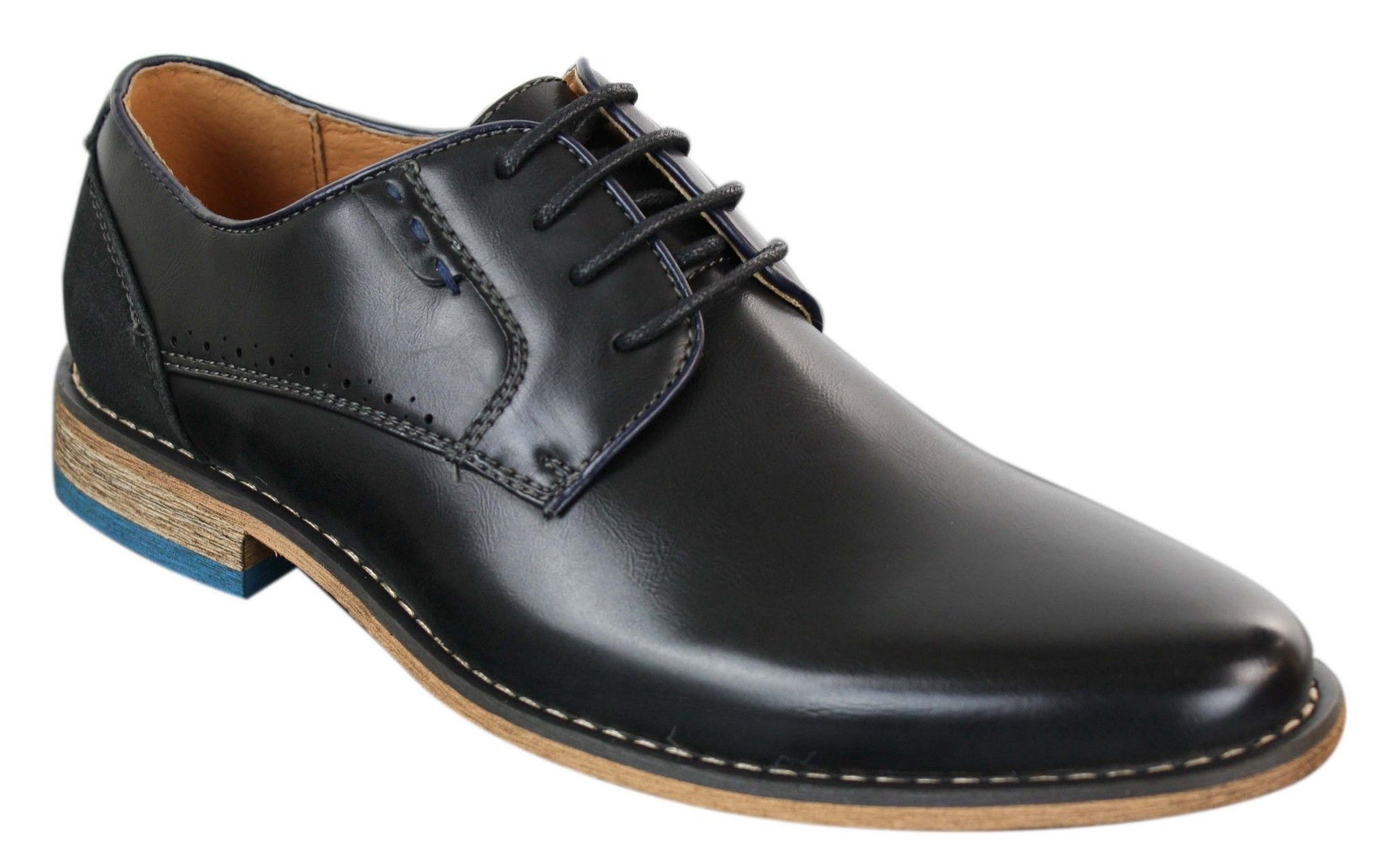 Galax GH3117 Muške elegantne ležerne formalne cipele s vezicama, klasične, smeđe, crne, kožne, antilop