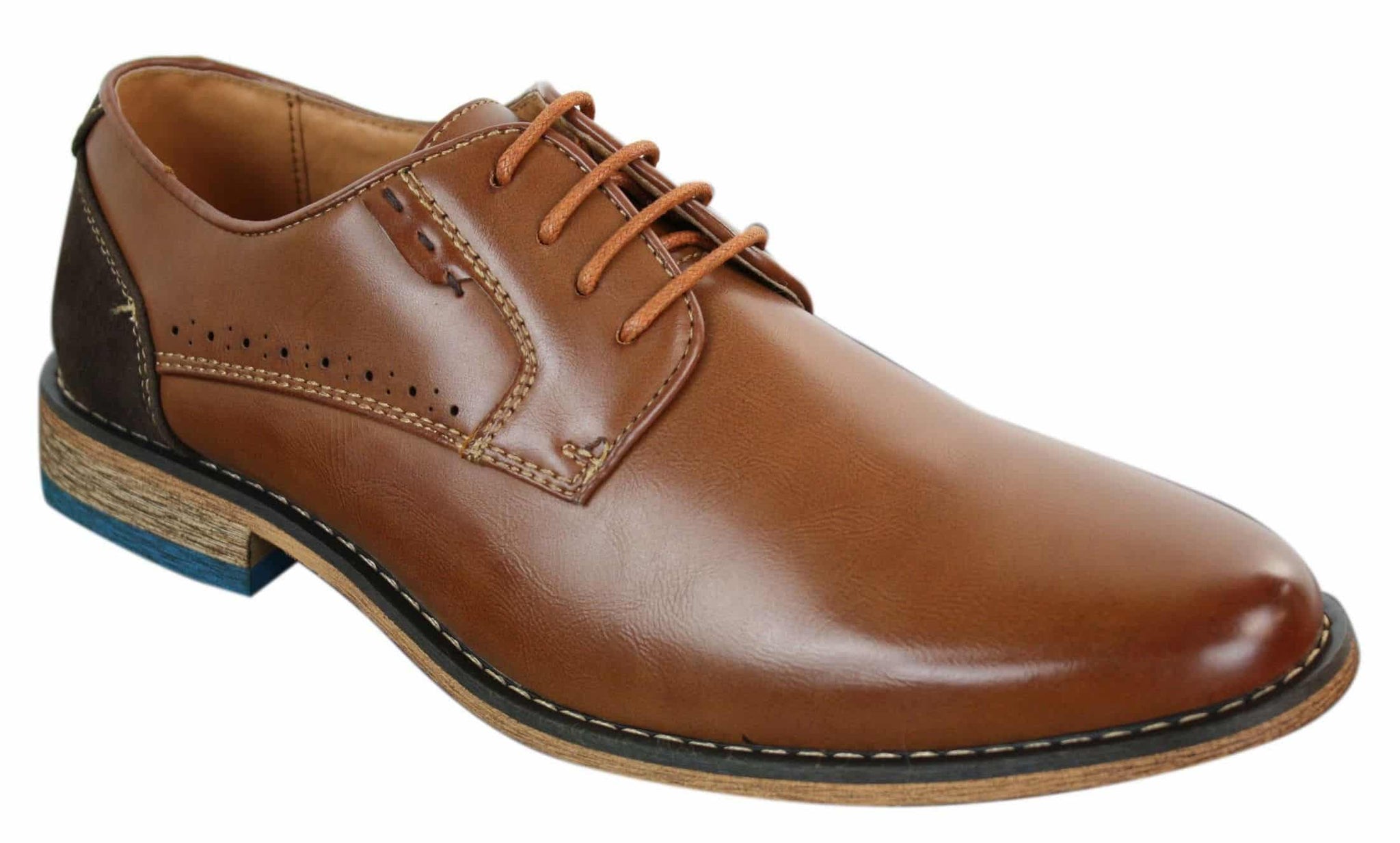 Galax GH3117 Muške elegantne ležerne formalne cipele s vezicama, klasične, smeđe, crne, kožne, antilop