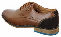 Galax GH3117 Muške elegantne ležerne formalne cipele s vezicama, klasične, smeđe, crne, kožne, antilop