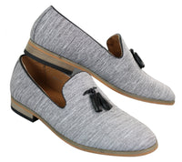 Galax GH3126 - Muške slip-on cipele s resicama, mokasinke, lagane, elegantne, ležerne, crne, plave, talijanske