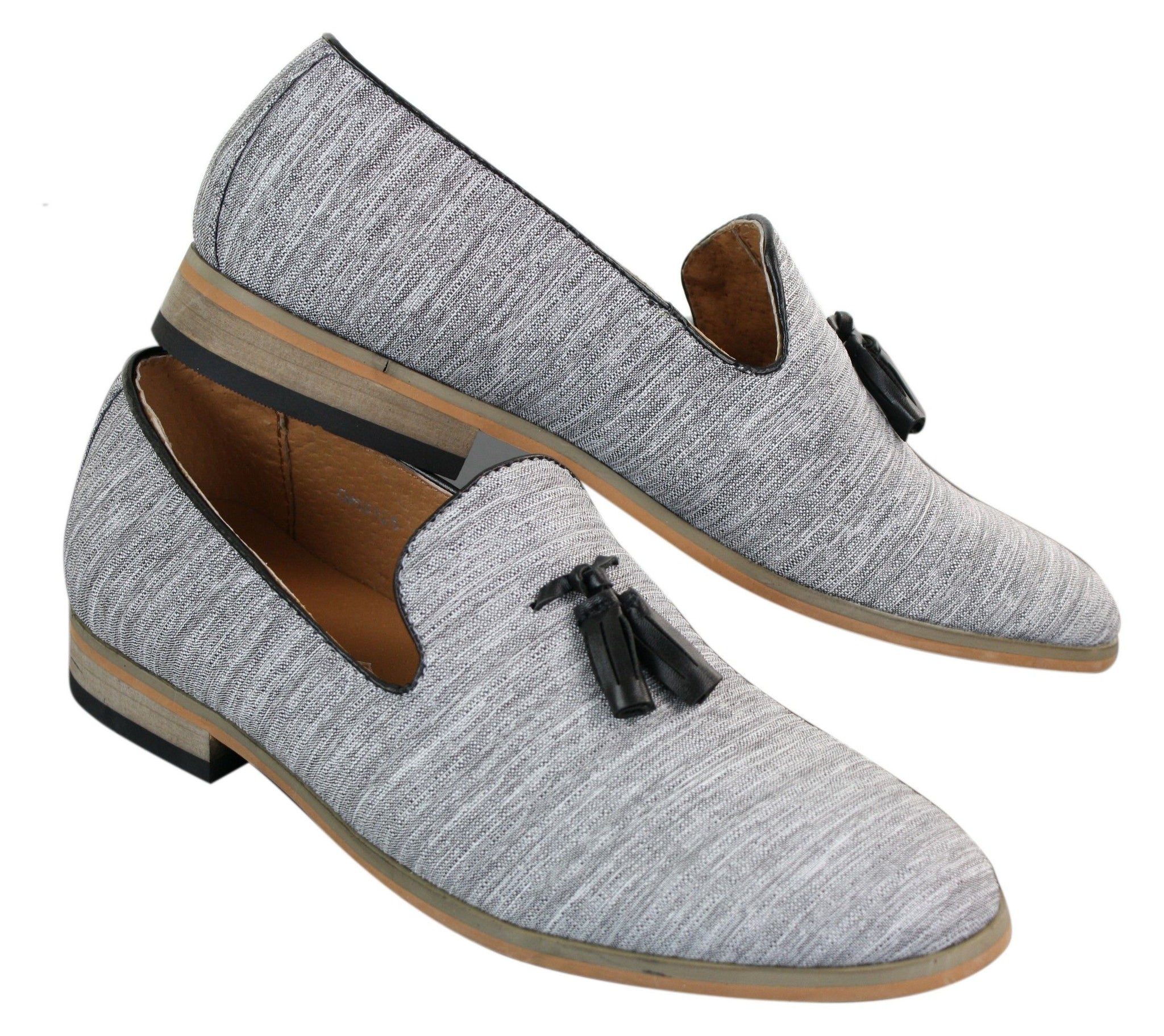 Galax GH3126 - Muške slip-on cipele s resicama, mokasinke, lagane, elegantne, ležerne, crne, plave, talijanske