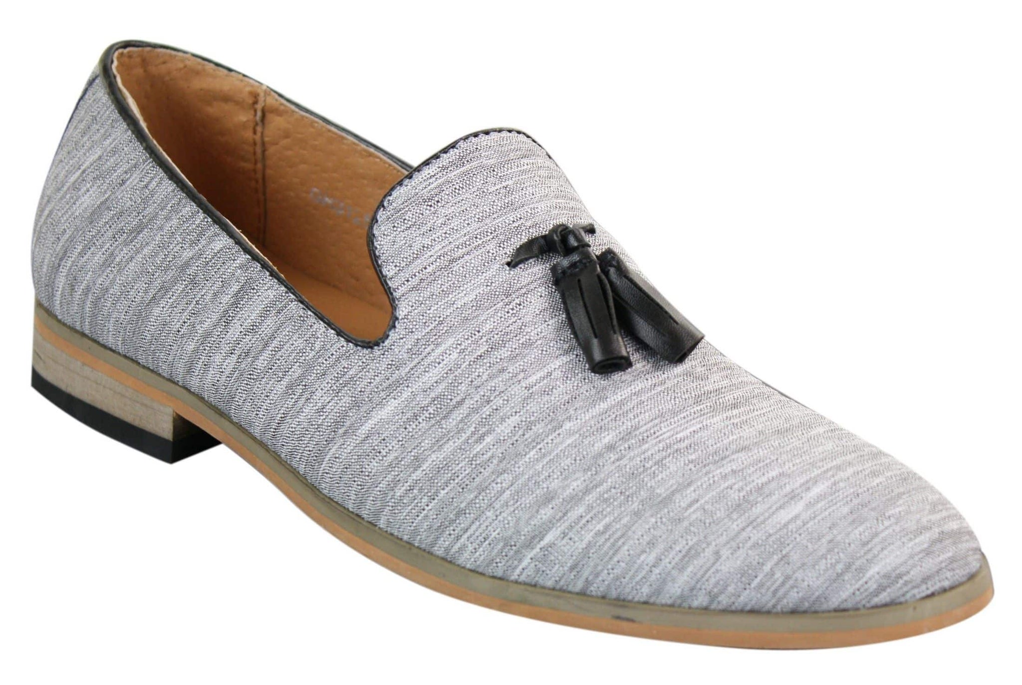 Galax GH3126 - Muške slip-on cipele s resicama, mokasinke, lagane, elegantne, ležerne, crne, plave, talijanske