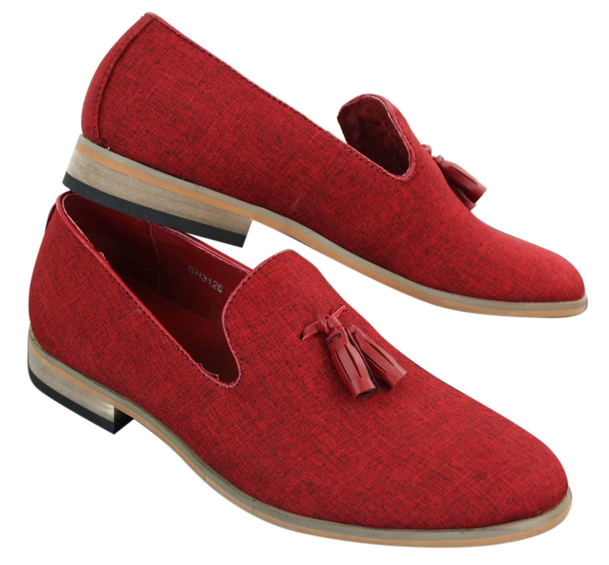 Galax GH3126 - Muške slip-on cipele s resicama, mokasinke, lagane, elegantne, ležerne, crne, plave, talijanske