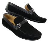 Galax ZD71 - Muške slip-on cipele od brušene kože s kopčom, ležerne mokasine