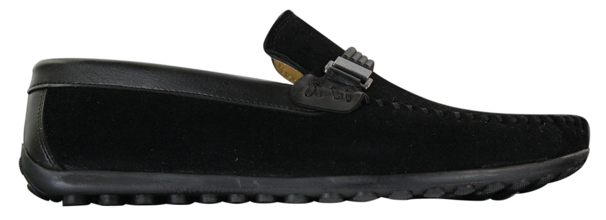 Galax ZD71 - Muške slip-on cipele od brušene kože s kopčom, ležerne mokasine