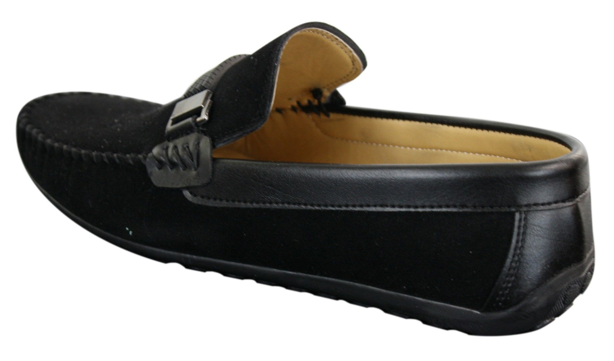 Galax ZD71 - Muške slip-on cipele od brušene kože s kopčom, ležerne mokasine