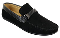 Galax ZD71 - Muške slip-on cipele od brušene kože s kopčom, ležerne mokasine