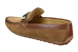 Galax ZD71 - Muške slip-on cipele od brušene kože s kopčom, ležerne mokasine