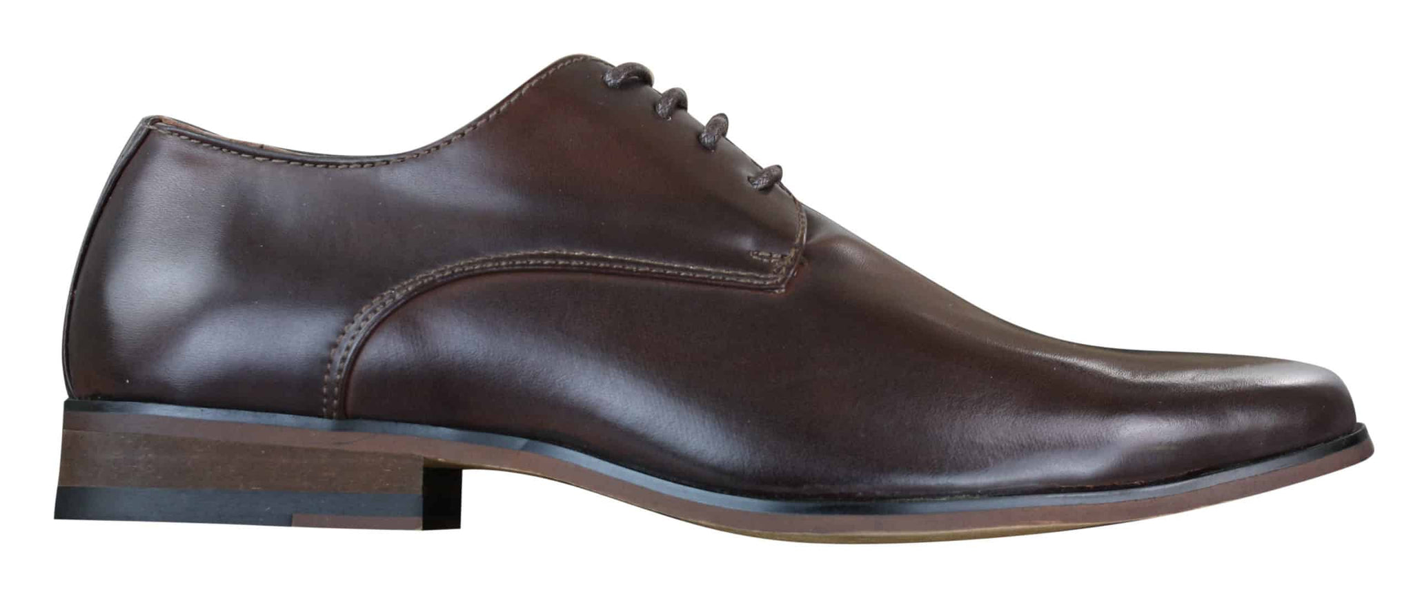 Galax GH3063 - Muške smeđe klasične retro vintage kožne cipele s vezicama