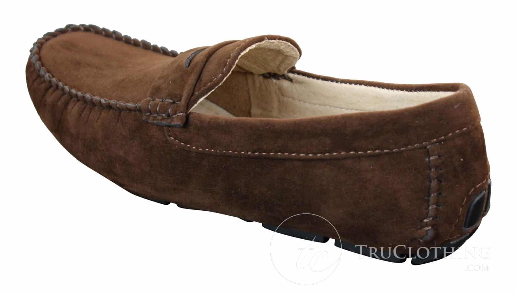 Muške cipele bez rukava od brušene kože, mokasine, elegantne, ležerne, smeđe, bež