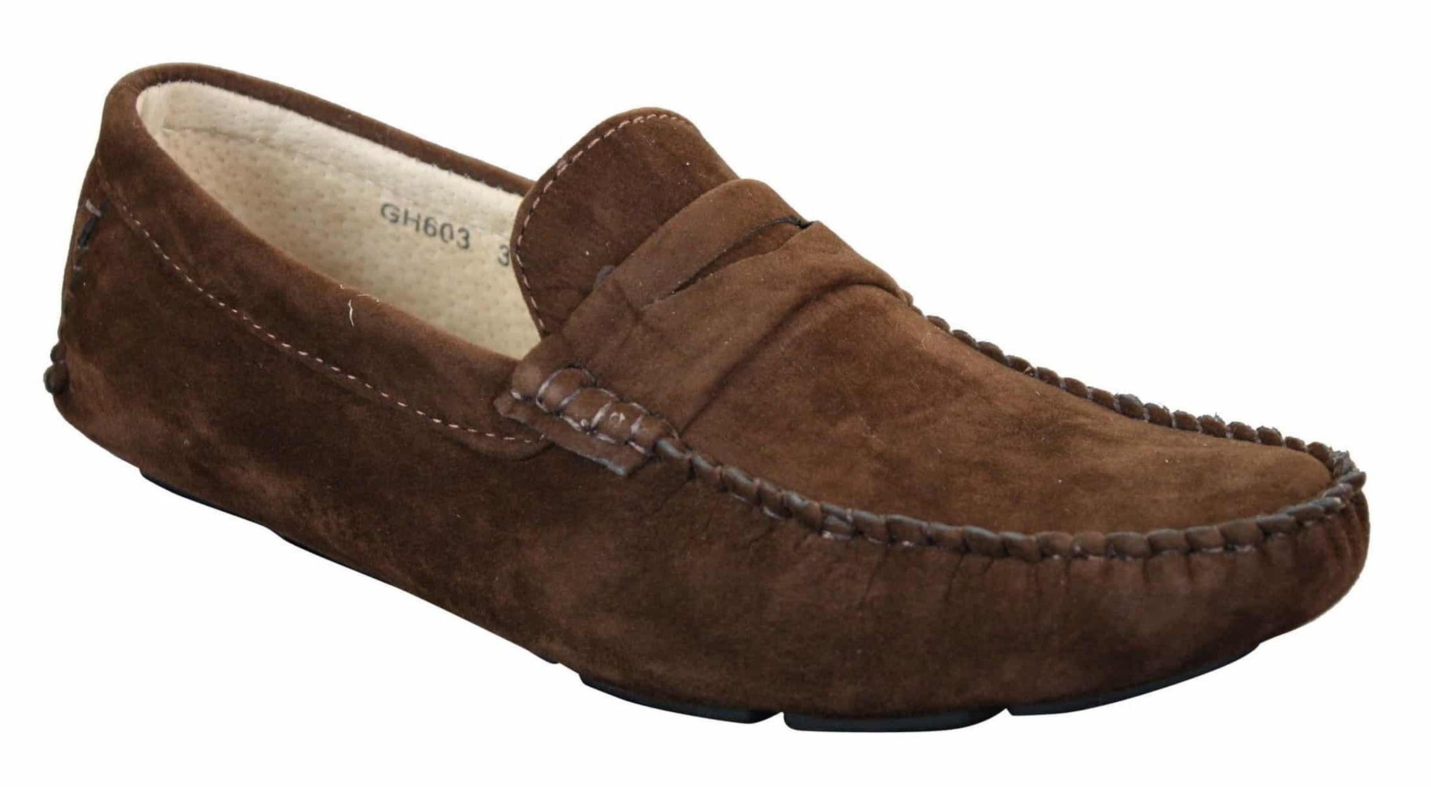 Muške cipele bez rukava od brušene kože, mokasine, elegantne, ležerne, smeđe, bež