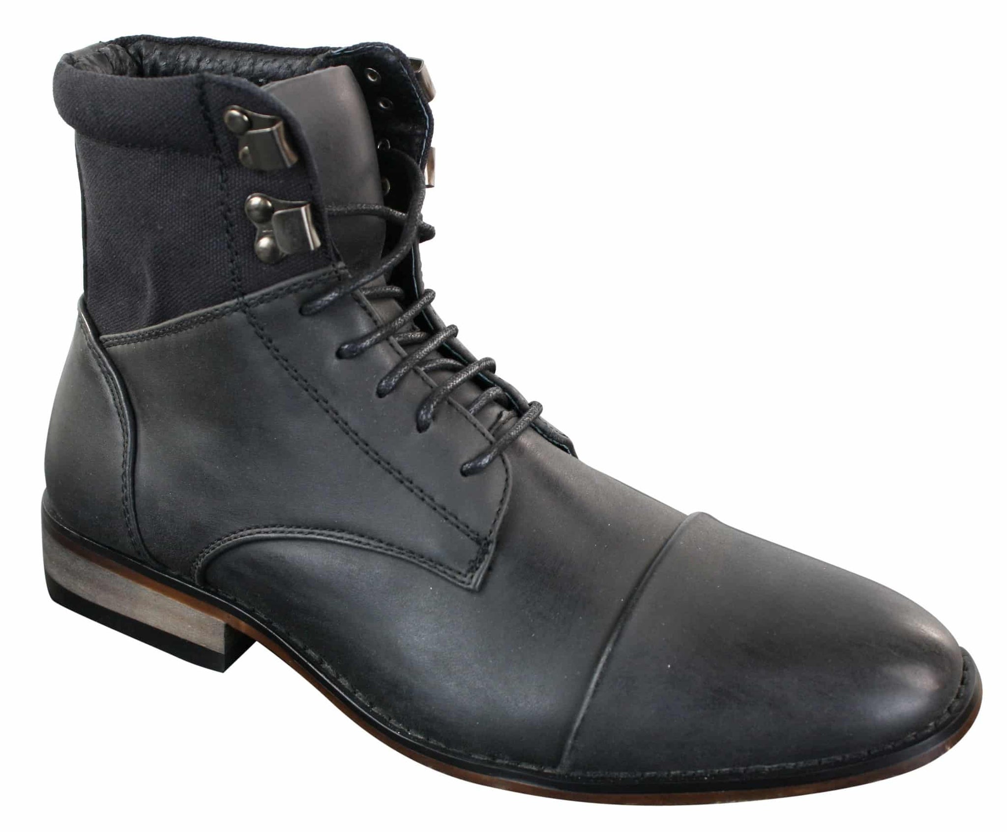 Galax GLX3517 Muške uske vintage retro Sherlock vezicama elegantne ležerne gležnjače od kože
