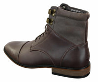 Galax GLX3517 Muške uske vintage retro Sherlock vezicama elegantne ležerne gležnjače od kože