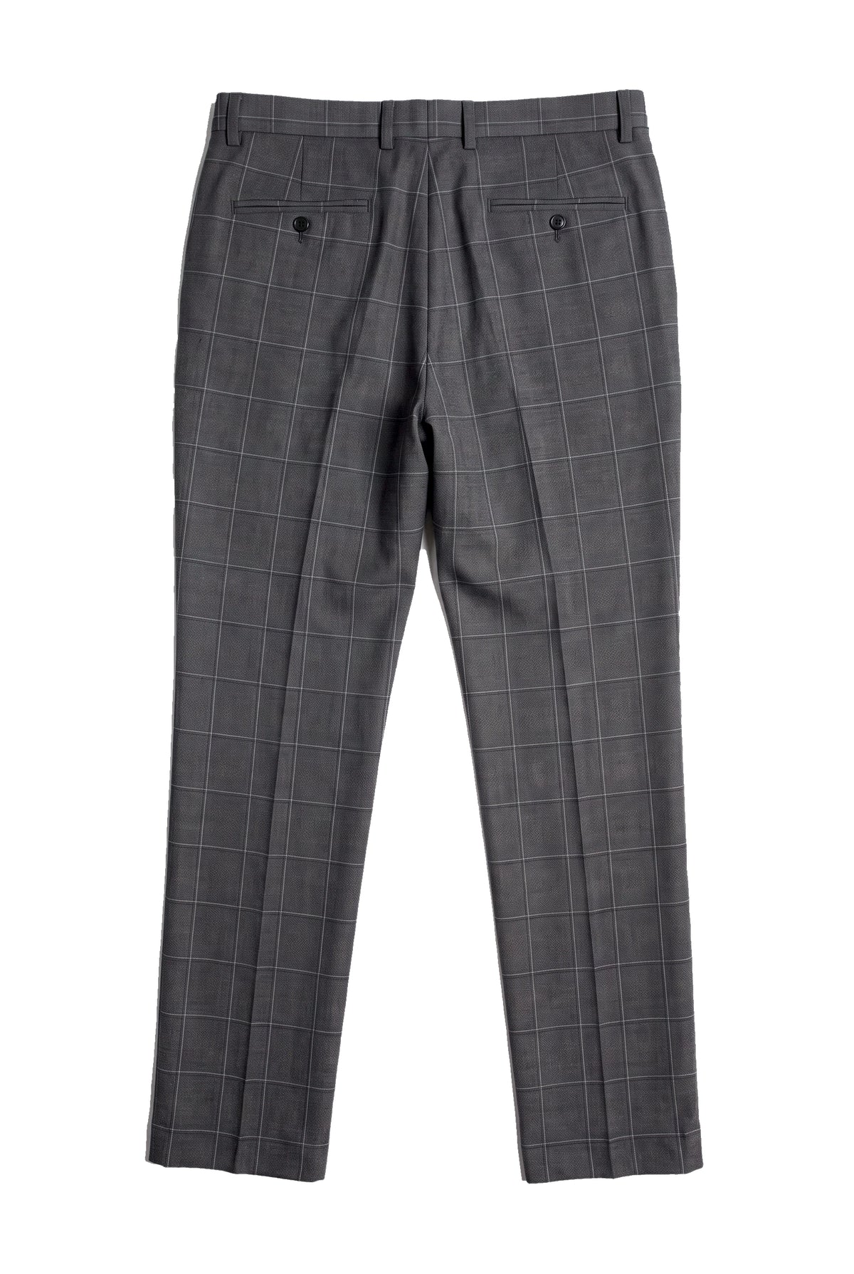 Hobbs - Muške sive karirane hlače Vintage Retro Smart Wedding
