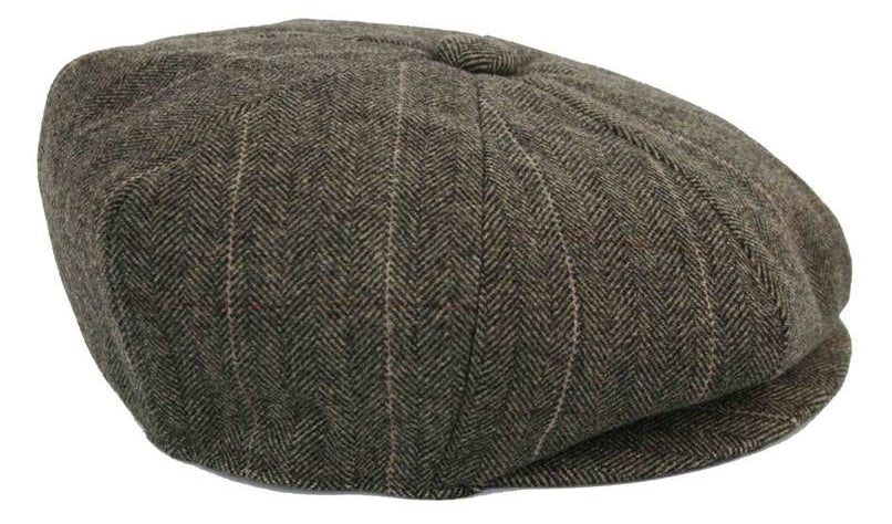 Muška kapa Peaky Blinders s tvidom i kockastim uzorkom