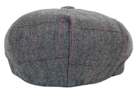 Muška kapa Peaky Blinders s tvidom i kockastim uzorkom
