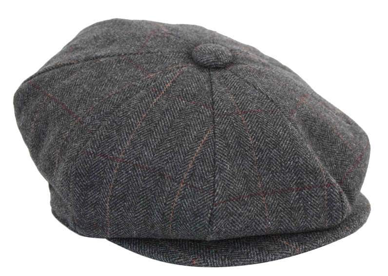 Muška kapa Peaky Blinders s tvidom i kockastim uzorkom