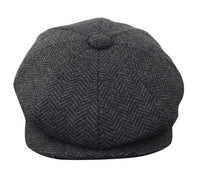 HT6316 - Muški šešir Peaky Blinders s uzorkom riblje kosti i tvidom