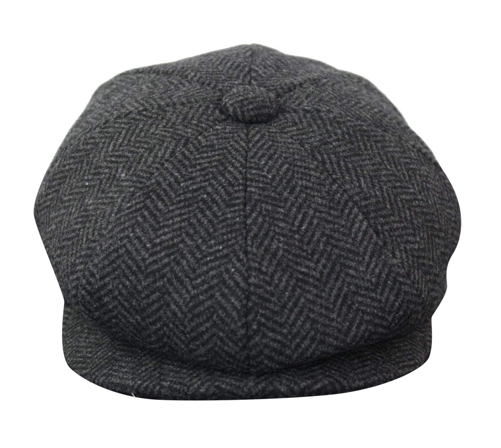 HT6316 - Muški šešir Peaky Blinders s uzorkom riblje kosti i tvidom