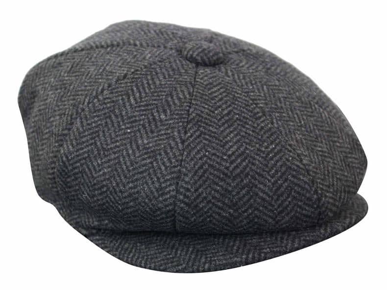 HT6316 - Muški šešir Peaky Blinders s uzorkom riblje kosti i tvidom