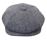 HT6316 - Muški šešir Peaky Blinders s uzorkom riblje kosti i tvidom