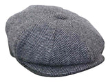 HT6316 - Muški šešir Peaky Blinders s uzorkom riblje kosti i tvidom