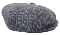 HT6316 - Muški šešir Peaky Blinders s uzorkom riblje kosti i tvidom