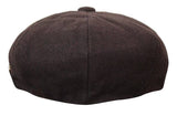 HT6363 - Muška vintage tweed kapa Newsboy Peaky Blinders - smeđa/boja vina