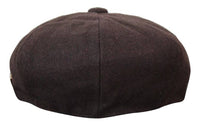 HT6363 - Muška vintage tweed kapa Newsboy Peaky Blinders - smeđa/boja vina