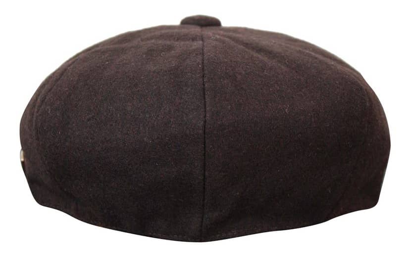 HT6363 - Muška vintage tweed kapa Newsboy Peaky Blinders - smeđa/boja vina