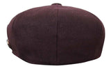 HT6363 - Muška vintage tweed kapa Newsboy Peaky Blinders - smeđa/boja vina